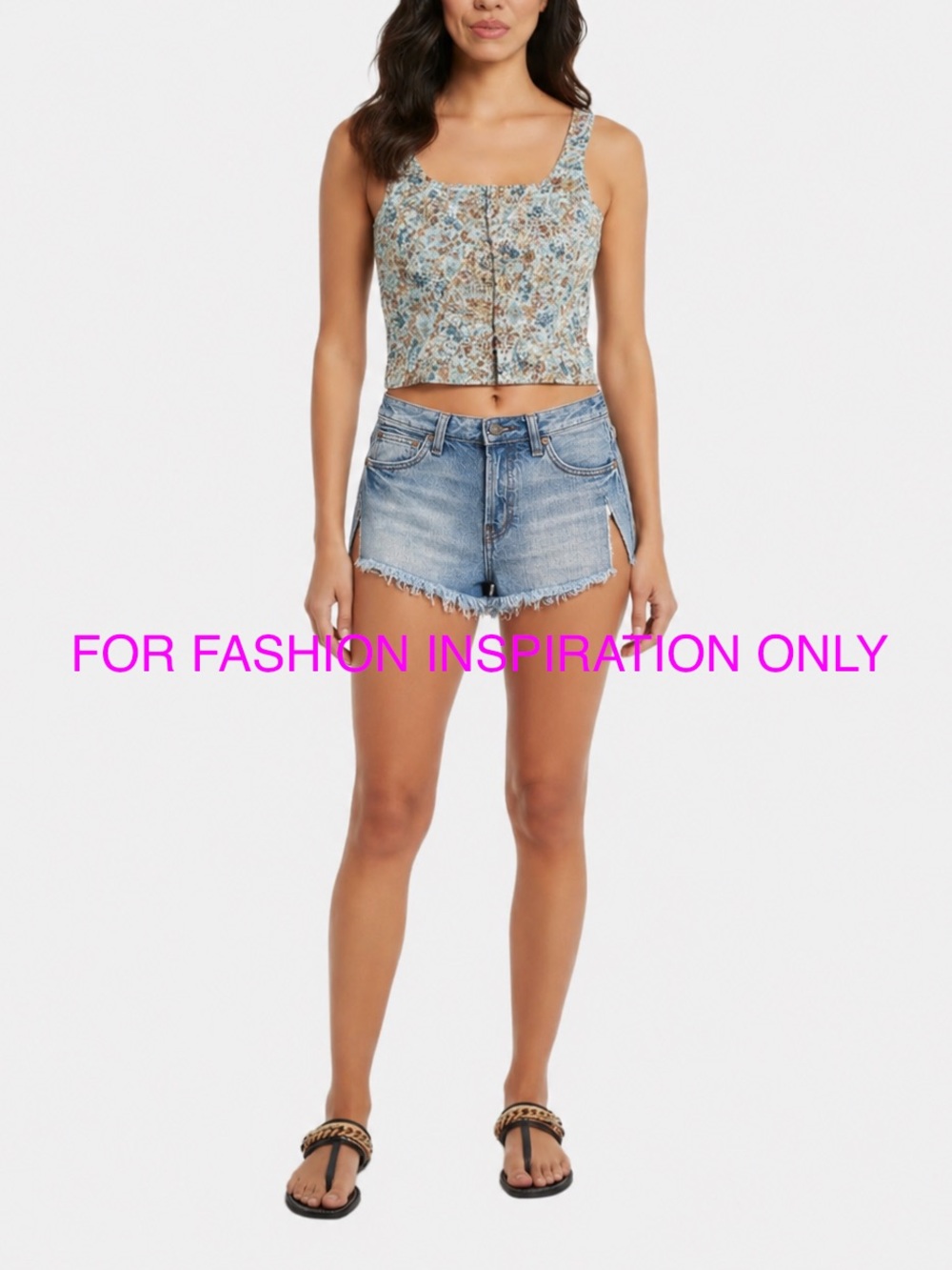 Free People Distressed Denim Cutoff Shorts Women Size 24 Blue Fray Festival Boho